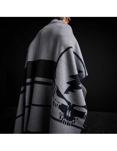 Grateful Dead Cashmere Blanket - Grey Smoke/Navy/Charcoal outlet