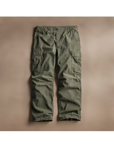 Vintage Jungle Cargo Pant - Army Green la livraison gratuite