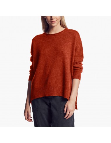 Lightweight Textured Cashmere Crew - Harvest offre 