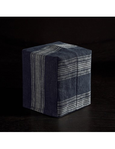 Stripe Tissue Box Cover - Navy Stripe Livraison rapide