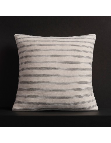 Stripe Throw Pillow with Piping - Natural Stripe chez Cornerstreet bien 