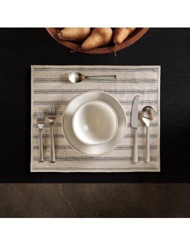 Stripe Placemat - Natural Stripe Pour