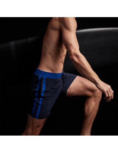 Double Stripe Swim Short - True Navy/Baltic Blue des créatures d'habitude