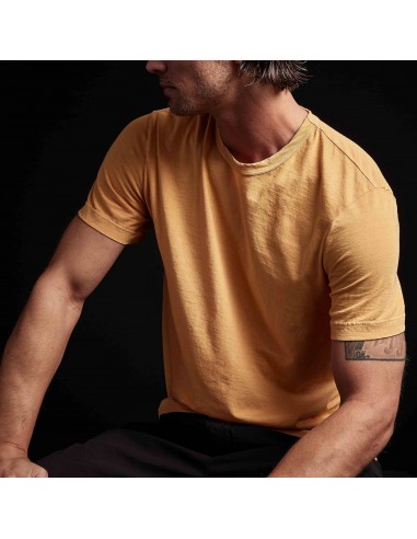 Short Sleeve Crew Neck - Apricot Pigment france