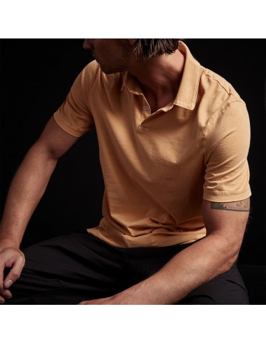 Sueded Jersey Polo - Apricot Pigment livraison gratuite