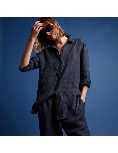 Lightweight Linen Shirt - Blue Oil 2023