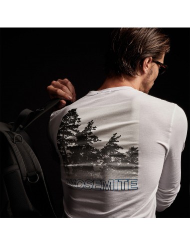 Mountain Terrain Graphic Tee - White Livraison rapide