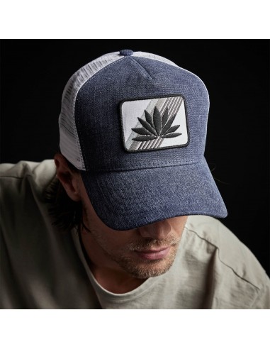 Agave Patch Linen Trucker Hat - Marine Par le système avancé 