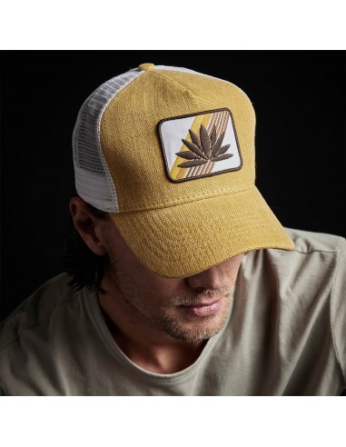 Agave Patch Linen Trucker Hat - Amber online