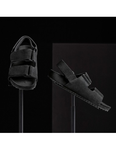 Women's Double Strap Velcro Sandal - Black Vous souhaitez 