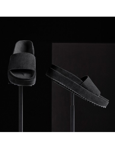 Women's Single Strap Platform Slide - Black sur le site 