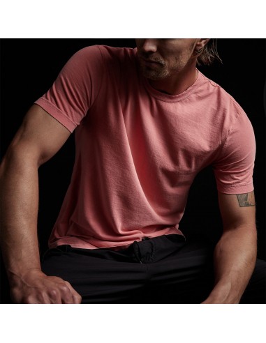 Short Sleeve Crew Neck - Flamingo Pigment Véritable concentré