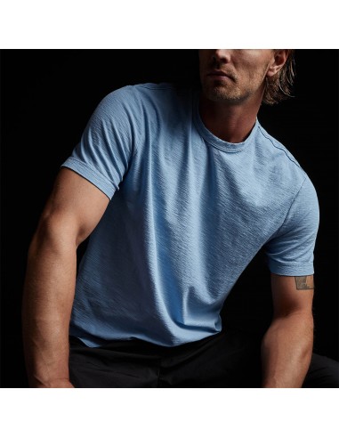 Reverse Slub Jersey Short Sleeve Crew - Delta Pigment destockage