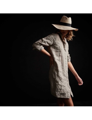 Lightweight Linen Shirt Dress - Silt Pigment Voir les baskets