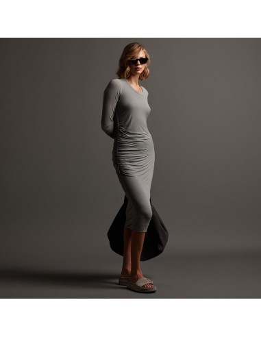 Shoreline Ruched Dress - Silver Grey l'évolution des habitudes 