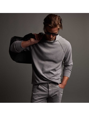 Crisp Cotton Terry Hoodie - Silver Grey Jusqu'à 80% De Réduction