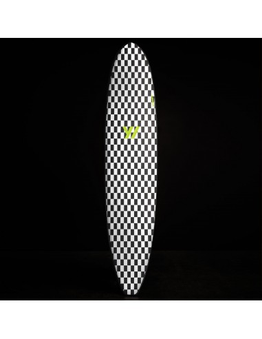 Y/OSEMITE  Checkered Longboard 7'10" - Black/White de pas cher