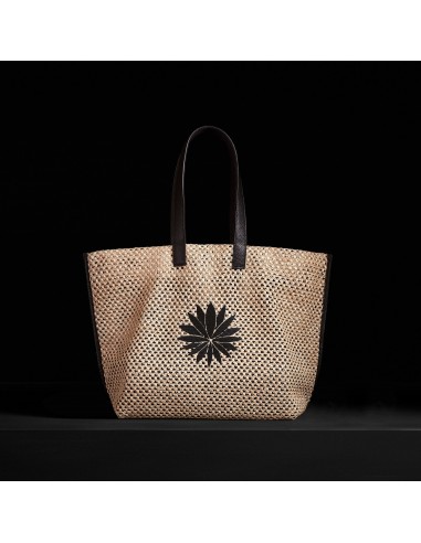 Lotus Raffia Tote - Black Sea prix