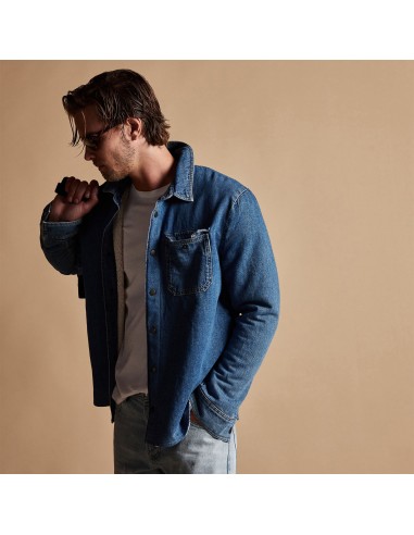 Denim Sherpa Jacket - Indigo chez Cornerstreet bien 