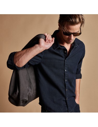 Lightweight Denim Shirt - Blue Black 2 - 3 jours ouvrés.