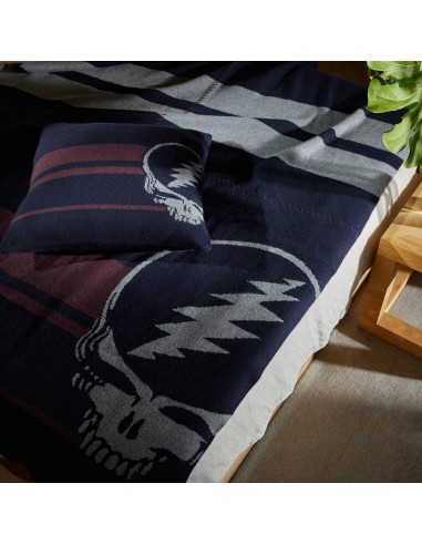 Grateful Dead Cashmere Blanket - Navy/Smoke/Burgundy store