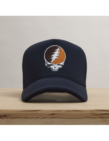 Grateful Dead Multicolor Skull Embroidery Trucker - Navy sélection de produits