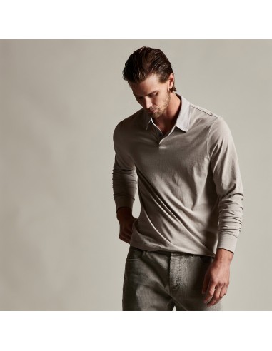 Clean Finish Jersey Contrast Polo - Dapple/Fog de l' environnement