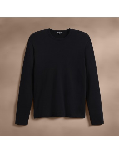 Brushed Lotus Long Sleeve Crew - Black 2024