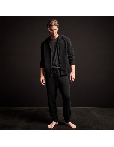 Recycled Cashmere Track Pant - Black les muscles