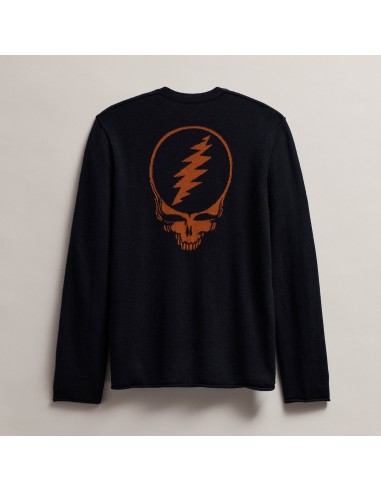 Men's Grateful Dead Recycled Cashmere Sweater - Black/Burnt Orange 2024