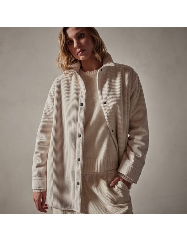 Sherpa Lined Oversized Corduroy Jacket - Canvas de France