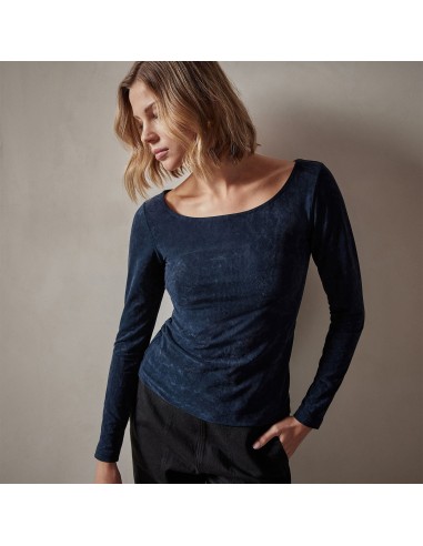 Stretch Velvet Scoop Neck Top - Constellation suggérées chez