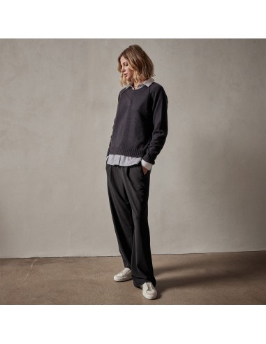 Cashmere Crew Sweater - Black commande en ligne