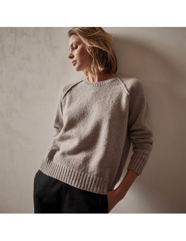 Cashmere Crew Sweater - Silver Wheat Les êtres humains sont 