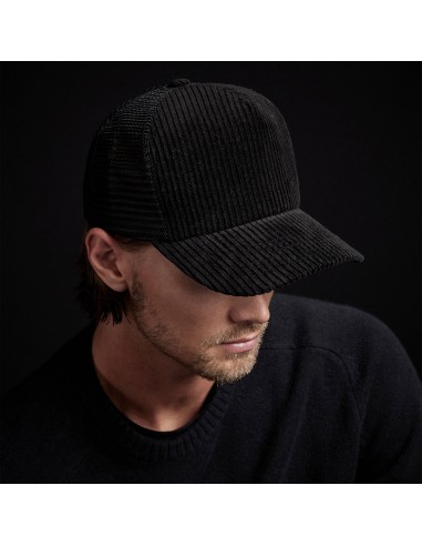 Corduroy Trucker Hat - Black Les magasins à Paris et en Île-de-France