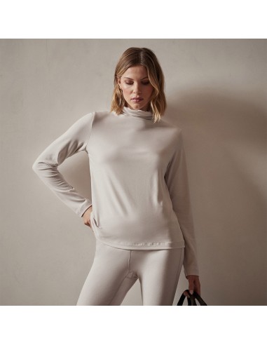 Sueded Stretch Turtleneck - Stone Livraison rapide