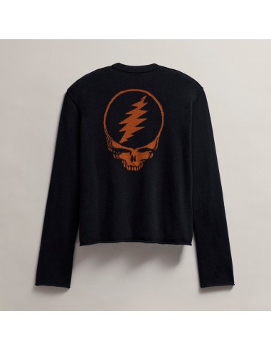 Women's Grateful Dead Crew Neck Sweater - Black/Burnt Orange 50% de réduction en Octobre 2024