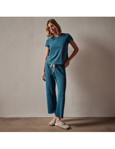 Vintage French Terry Cutoff Sweatpant - Teal Pigment ou a consommer sur place