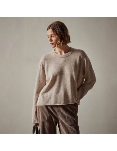 Cashmere Boxy Crew - Stone en ligne