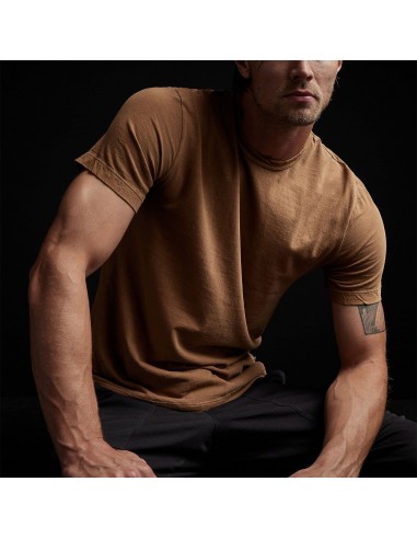 Short Sleeve Crew Neck - Copper Pigment pas cheres