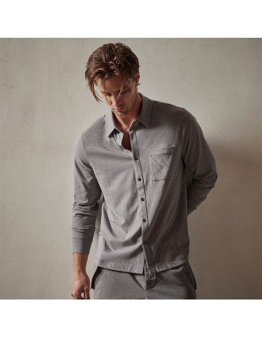 Clean Finish Jersey Shirt - Silver Grey pas cheres