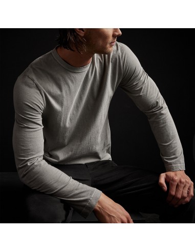 Long Sleeve Crew Neck - Concrete Pigment basket pas cher