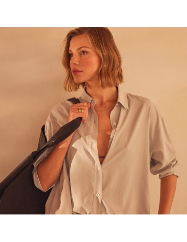 Lightweight Matte Sateen Fluid Shirt - Salt store