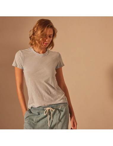 Sheer Slub Crew Neck Tee - Open Sky 2024