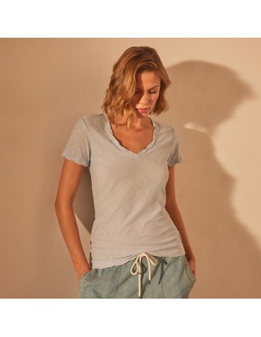 Sheer Slub Casual V Neck - Open Sky suggérées chez