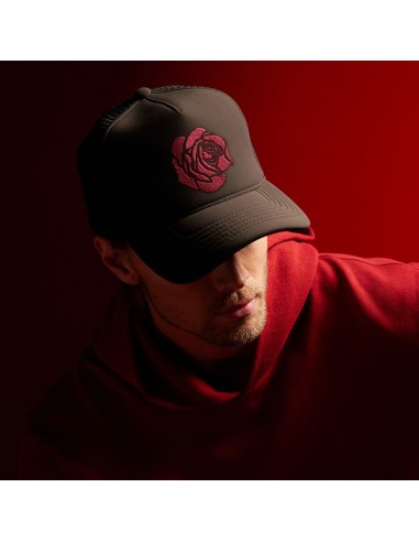 Grateful Dead Rose Embroidered Trucker Hat - Carbon Grey Venez découvrir notre 