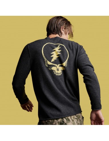 Grateful Dead Recycled Cashmere Sweater - Anthracite Paris Déstockage Promo