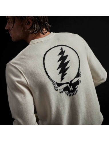 Grateful Dead Recycled Cashmere Sweater - Ivory s'inspire de l'anatomie humaine