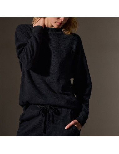 Brushed Thermal Knit Mock Neck - Black acheter