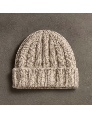 Cashmere Marled Beanie - Stone Marl rembourrage situé sous